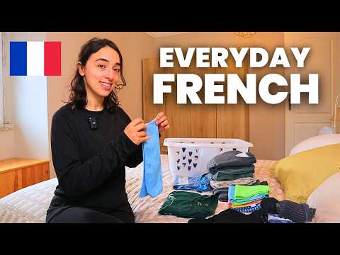 My Sunday routine in FRENCH (with subtitles) 🧹 | Household Chores & Daily Vocabulary — YouTube thumbnail